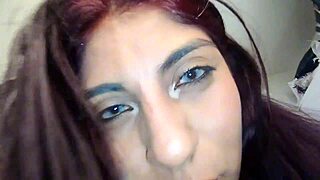 latina young amateur gets anal blowjob on big clit