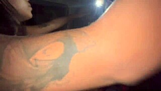 Passionate Latina in Moving Car