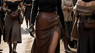 Wow! The Duchess Dominates in AI-Illustrated Leather Porn Fantasy!