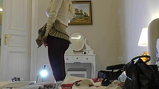 Big tits blonde with tight shaved pussy shines in pantyhose academy casting turned porn shoot 🔥