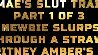 britney amber reaches orgasm with double wand before joining threesome