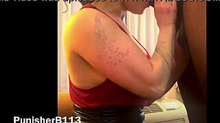 Horny boy fucks stepmom with deepthroat blowjob and cum swallow compilation!