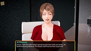 my new family episode with big tits milf brunette in tit play