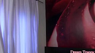 Tranny Sara Oliveira double teamed by horny perverts sucking and fucking