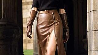 Wow! The Duchess Dominates in AI-Illustrated Leather Porn Fantasy!