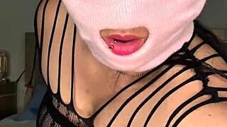 Naughty Masked Babe Pounds Her Pussy For More Pleasure With Curvy Latina Big Tits Ass Natural Tits