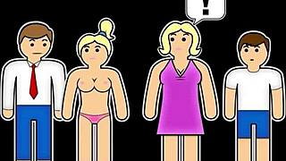 milf denies charges and averts gaze in reality setting