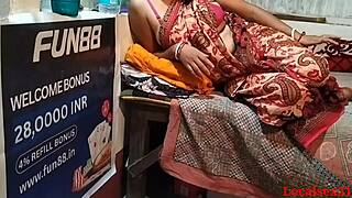 Indian couple chats on webcam about their daily life.