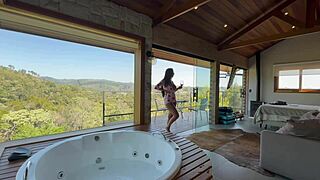 Renatinha Flaunts Big Latina Tits In Cabin