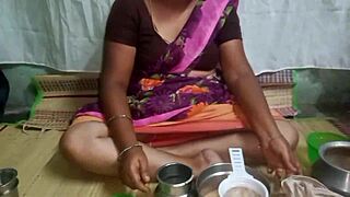 Aunty goes hardcore with stepbrother showing off her hairy pussy