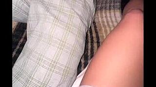 stepmother fucks student stepson in room