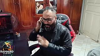 My friend called me to fuck his wife while he watches her drip