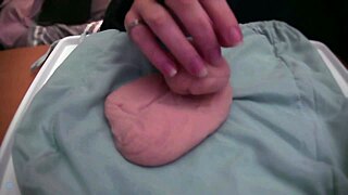 Playing With Soft Fake Cock?