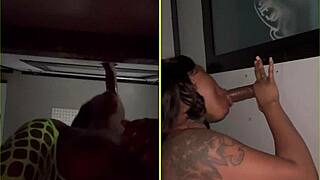 Stranger encounters at gloryhole.