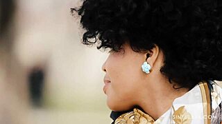 Ebony Pornstar's Tight Pussy Licked Deep