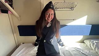 i called the conductor on the train to my compartment and fucked her bent over while she was on a break.