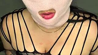 Naughty Masked Babe Pounds Her Pussy For More Pleasure With Curvy Latina Big Tits Ass Natural Tits