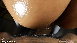 ebony amateur's perfect ass in pov doggystyle scene