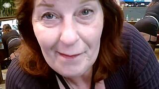 dawnskye1962 teases with dirty talk in fishnets by mirror