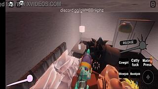 rich slut drains rich boy's cum in roblox style