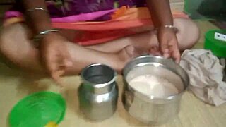 Aunty goes hardcore with stepbrother showing off her hairy pussy