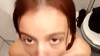 Did my half brother eat my pussy in parents' bathroom? He came in mouth too!