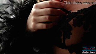 Sexy Canadian Blonde Katie Jean Undresses in Softcore Striptease with Playboy