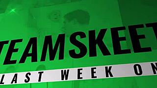 step-siblings hit the gym, but end up in a wild group fuck with rimjobs and facials.