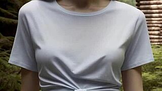 Girls In Underwear Hang Out At Cabin Woods