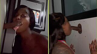 Stranger encounters at gloryhole.