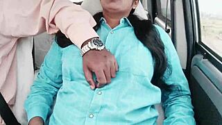 college girl gets wild with telugu dirty talk in car sex