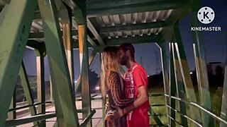 Wife Humiliated Giving to Two on Public Catwalk.