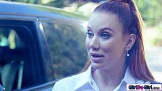 i'm the big tits nurse getting facesat by neighbor, licking her shaved ass