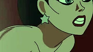 giganta dominates wonder woman in solo femdom masturbation session