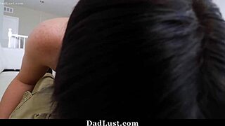 stepfather disciplines his naughty stepdaughter with big tits