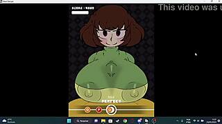 Chara gives delicious blowjob to big cock.