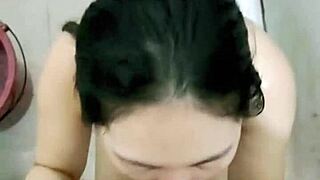 wife cheats with driver in bathroom for deepthroat