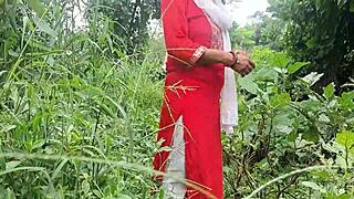 Girlfriend gets wild fucking outdoors in the forest with cosplay fun! 🌲