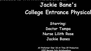 Jackie Banes Undergoes University Entrance Physical In Tampa