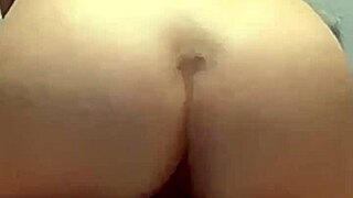 A real European couple enjoys outdoor bath activities with buttplug and dildo, leading to huge cumshot.