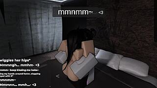 Claiming her in Roblox as she loses control