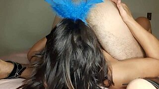 part2 blowjob deep throat swallowing big voluminous cock completely