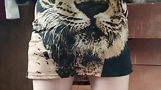 Spying On Colombian Milf's Pussy In Miniskirt Outdoors