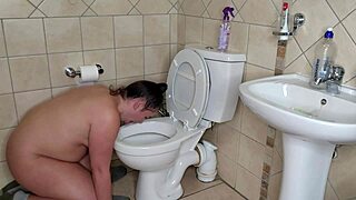 BBW instruerer deg i å slikke på offentlig toalett med sæd-nedtelling