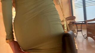 Roommate fucks babe in shower after she tightens dress