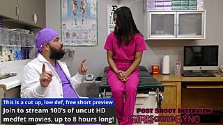 Misty addams gets anal fingering in latex gloves.