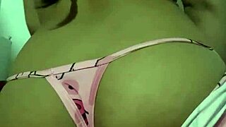 Innocent young woman shows off her pajamas in softcore scene