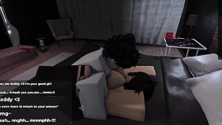 Claiming her in Roblox as she loses control