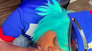 talk officer jenny out of a ticket and into a squirt session!