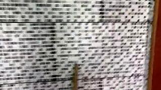 I caught her masturbating with a dildo in her huge wet pussy.